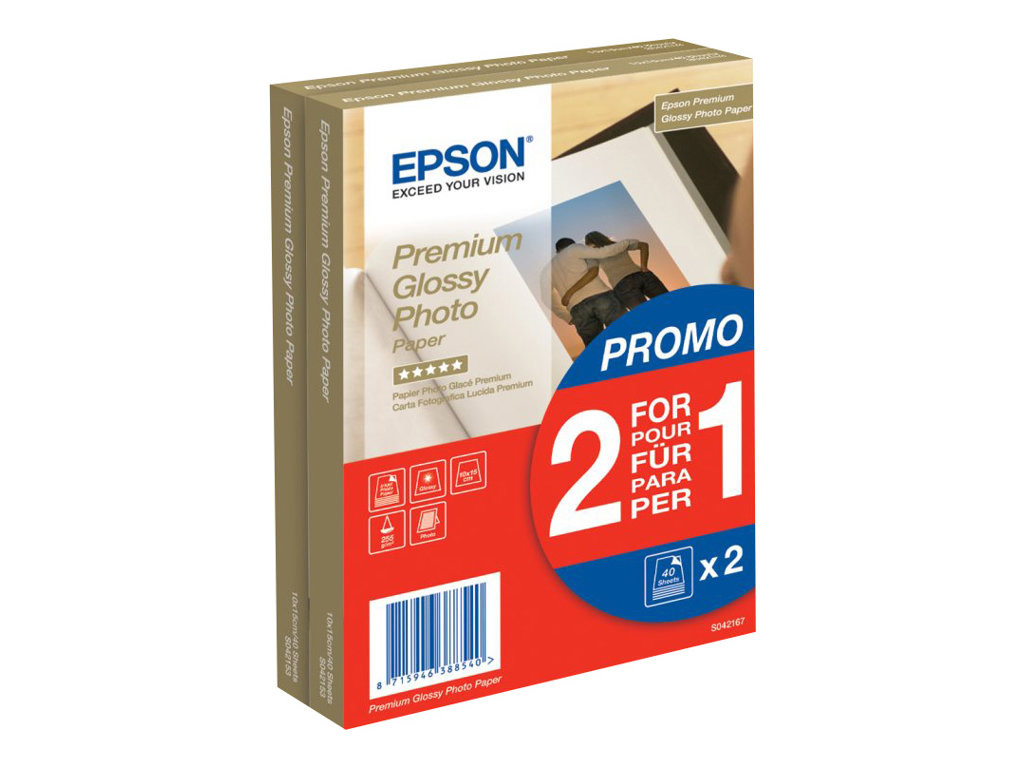 Epson Premium Glossy Photo Paper Bogof